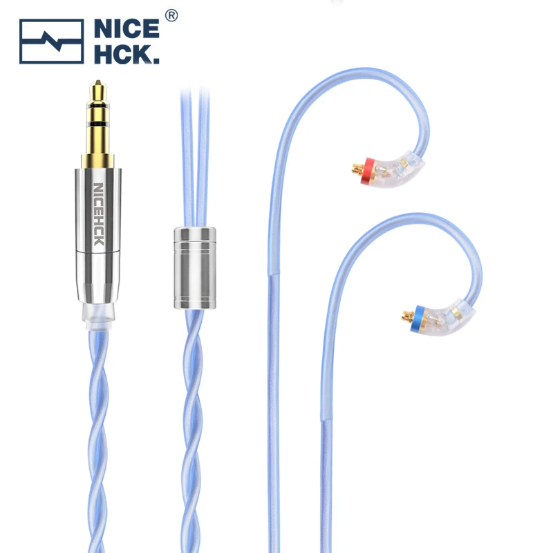 

NiceHCK SkyFlag Earbud Wire 7N Litz OCC and 6N Silver Plated OCC Mixed Cable 3.5/2.5/4.4mm MMCX/0.78/QDC 2Pin For STARSEA KXXS