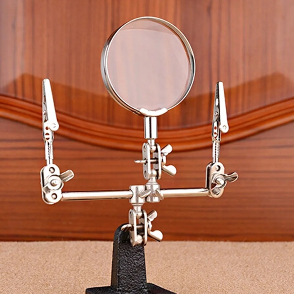 

Stable Portable Detection Electrician Soldering Tool Workshop Jewelers 5X Adjustable Magnifier