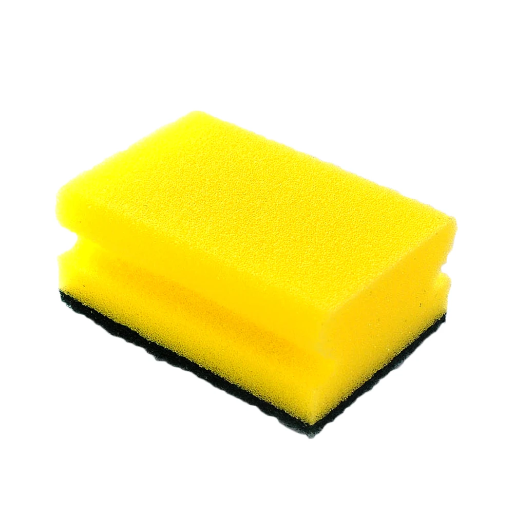 

5pcs Washing Oil Remove Home Water Absorb Scouring Reusable Soft Kitchen Double Sided Cleaning Sponge