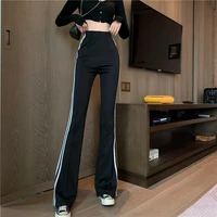 2021 sweatpants women casual pants women korean fashion tight fitting slim sports trousers autumn wide legged high waisted pants