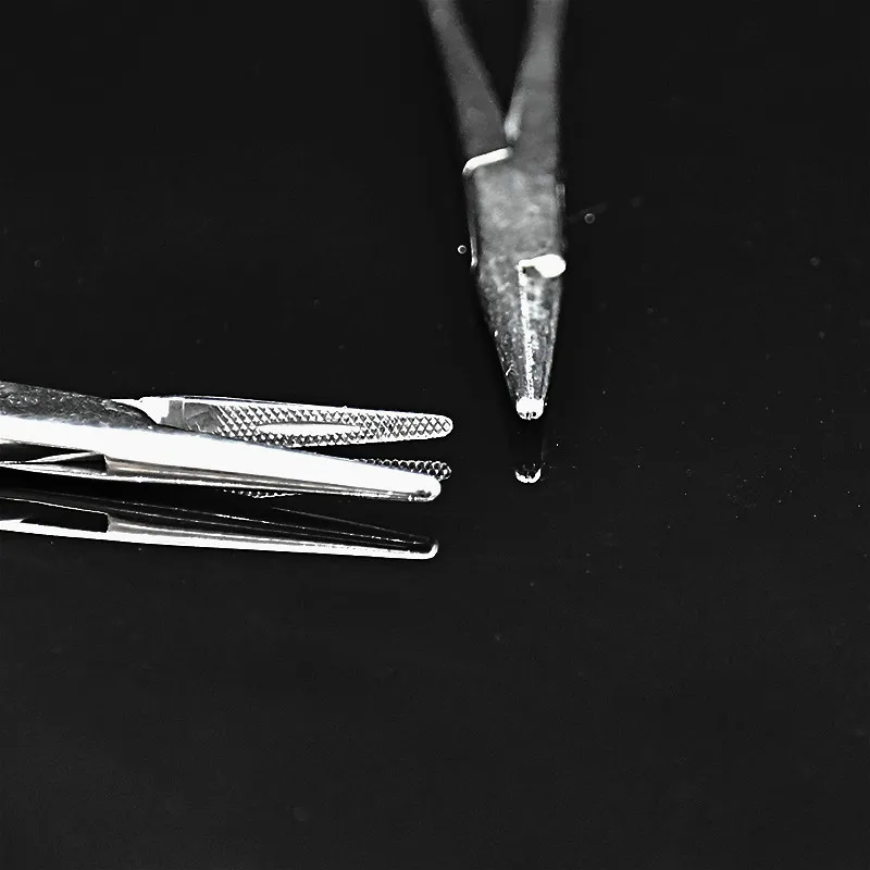 Thick Needle Clamp Stainless Steel Medical Stitching Forceps Surgical Pliers For Holding Suture With Groove 140mm 1 / PK | Канцтовары