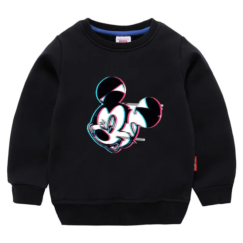 Girls Boy Sweatshirt Ulzzang Street Clothing Mickey Minnie Series Harajuku Print Sweater Harajuku Casual Sweatshirt