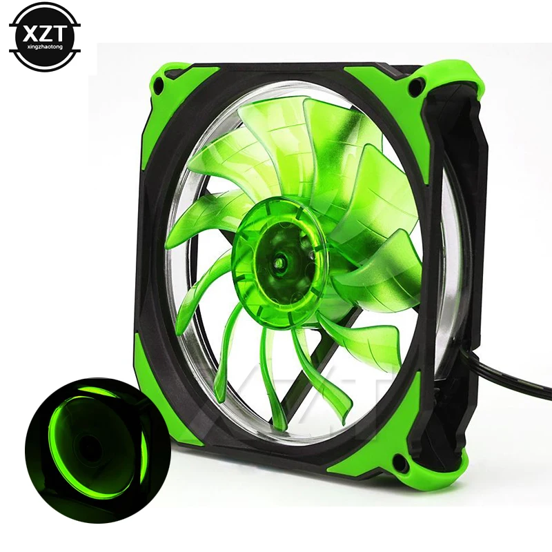 Вентилятор охлаждения 120 мм для ПК чехол компьютера Ультра тихий светодиодный