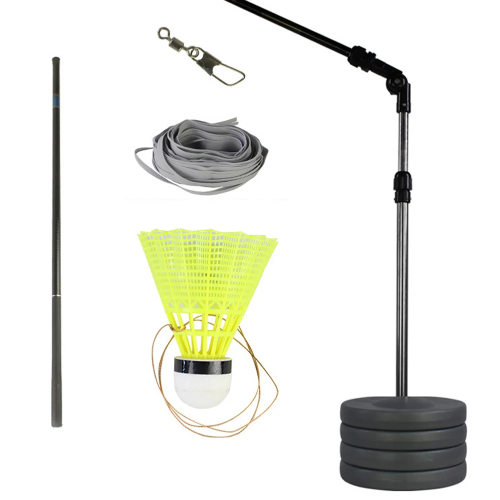 

Elastic Children Adult Badminton Trainer Portable Badminton Single Play Rebound Practice Swing Automatic Sparring Badminton Set