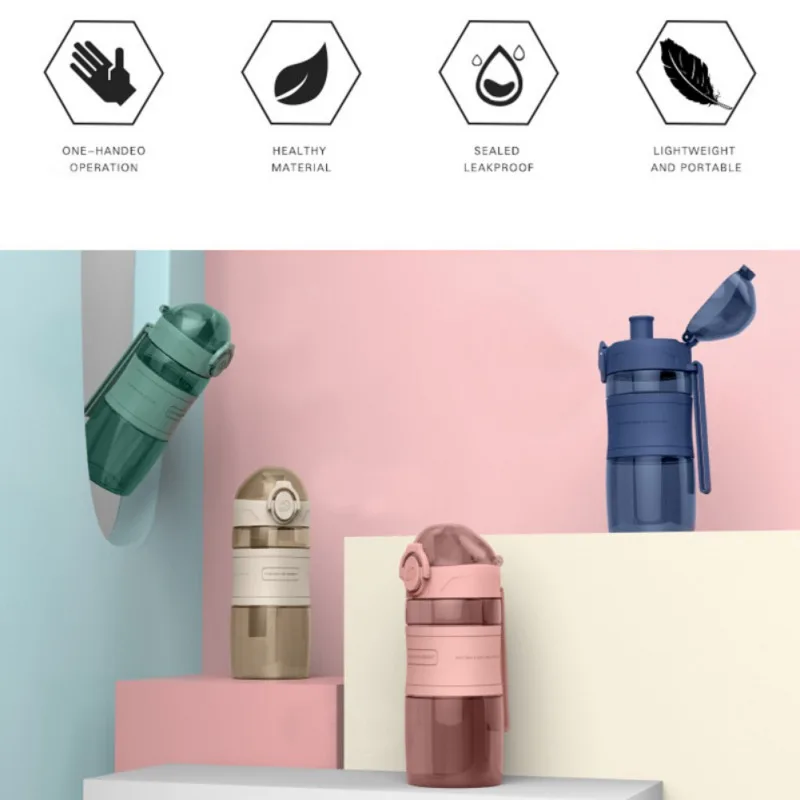 Спортивная бутылка для воды без бисфенола А Экологически чистая пластиковая из