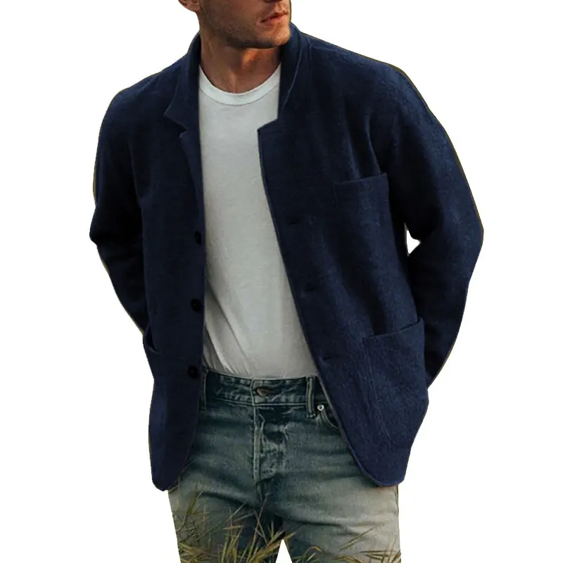 

Men Korean Style Solid Overcoat 2020 Overcoat Autumn Winter Mens Streetwear Windbreaker Harajuku Fashions Oversize Jackets Coats