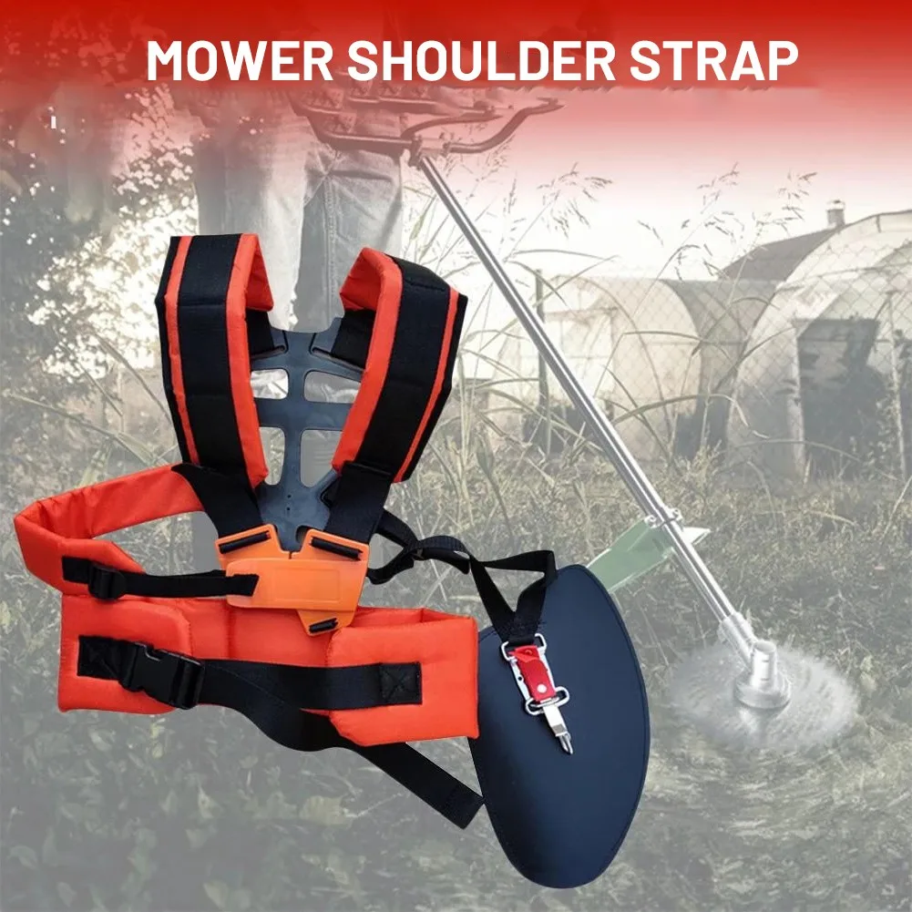 

Double Shoulder Strap Grass Trimmer Harness Comfortable Labor Saving Grass Cutter Padded Belt For Lawn Mower Holder