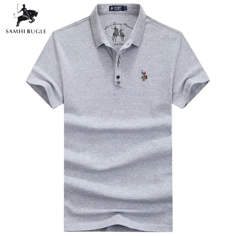 Высококачественная хлопковая рубашка поло Мужская модная летняя дышащая Para Hombre