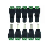 5pcs led strip light free welding male female connector power adapter connector