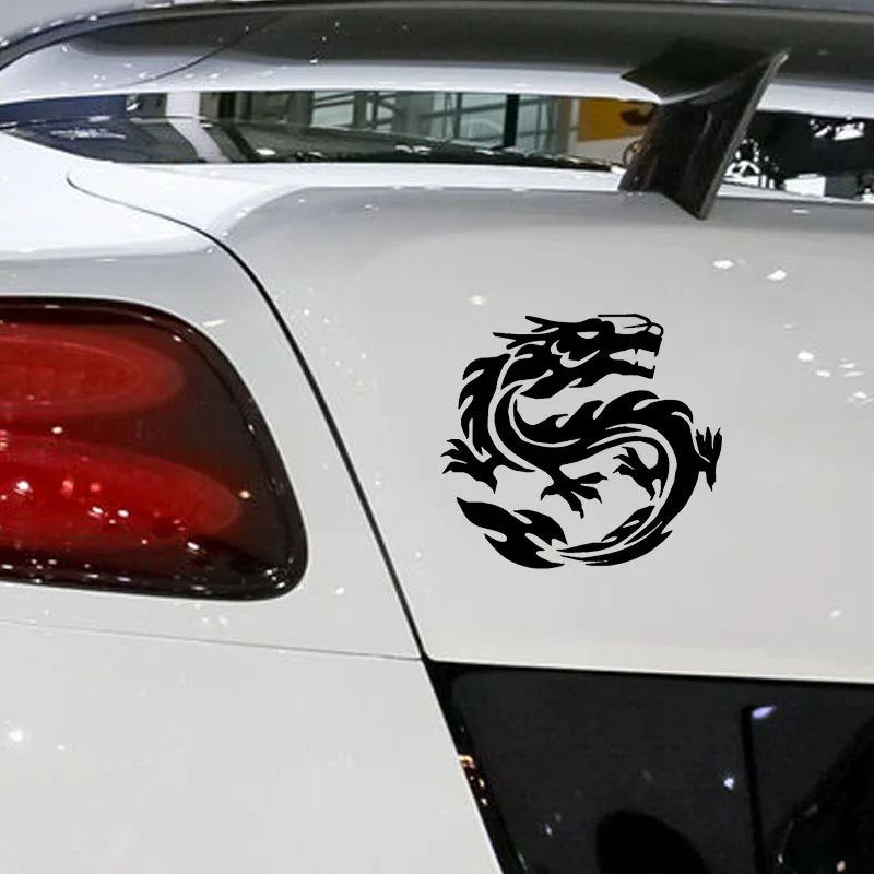 14*12 см Водонепроницаемая наклейка с драконом Тотем крутая графика Автомобильная
