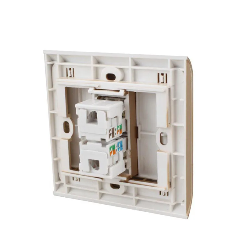 JSJ N86-901 + 606-2 Двухпортовая сетевая карта кабель кабельная розетка компьютерная