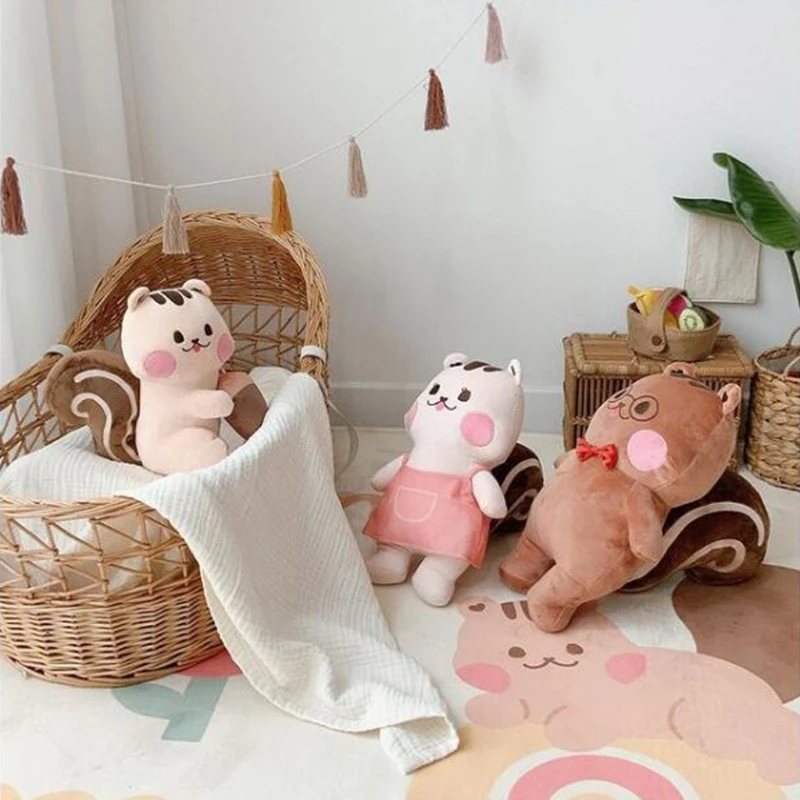

Baby Play Mat Crawling Carpet Kids Floor Rug Cartoon Squirrel Printed Playmat