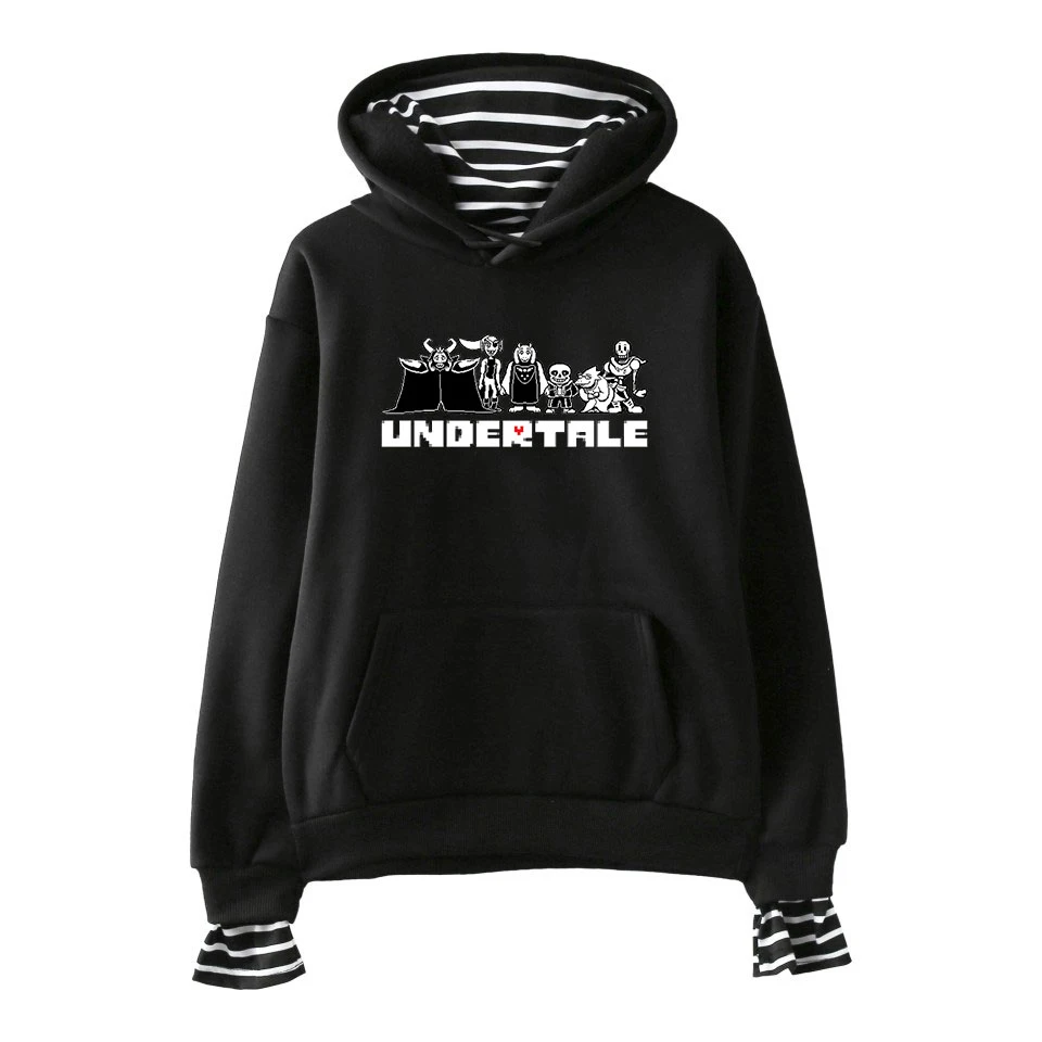 Толстовка с имитацией двух предметов Undertale Sans мужская и женская модная толстовка
