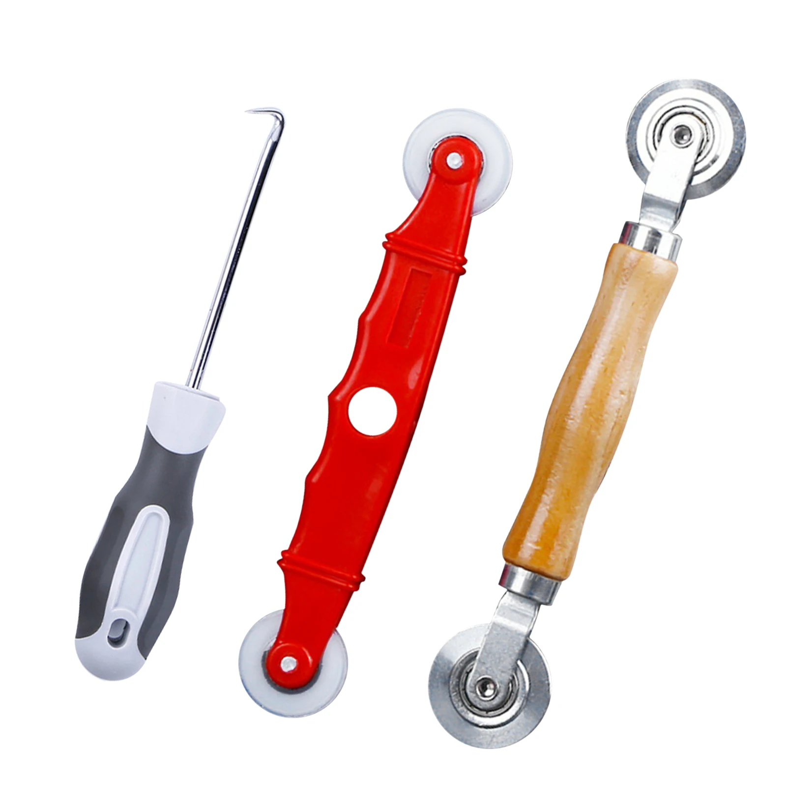 

3pcs Universal For Installing Screen Rolling Tool Set Practical Roller Reusable Door Window Durable Ergonomic DIY With Handle