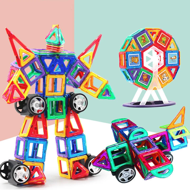 

Большой 20 шт.-134 шт. магнитные стоительные блоки для мальчиков и девочек, магнит дизайнер конструктор игрушки развивающие игрушки аксессуары для детей