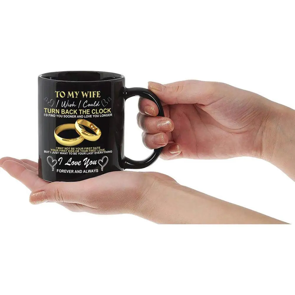 Керамическая кружка TPFOCUS TO MY WIFE универсальная с мультяшным рисунком забавная