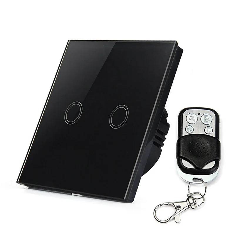 Бесплатная доставка европейский стандарт дистанционный сенсорный выключатель 2