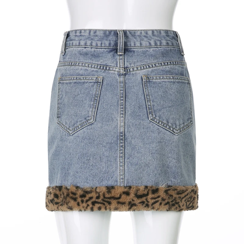 

Harajuku 90s Skirts Leopard Printed 2021 New Women's Y2K Mini Skirts Sexy Vintage Skinny Bodycon Aesthetic Skirts Streetwear
