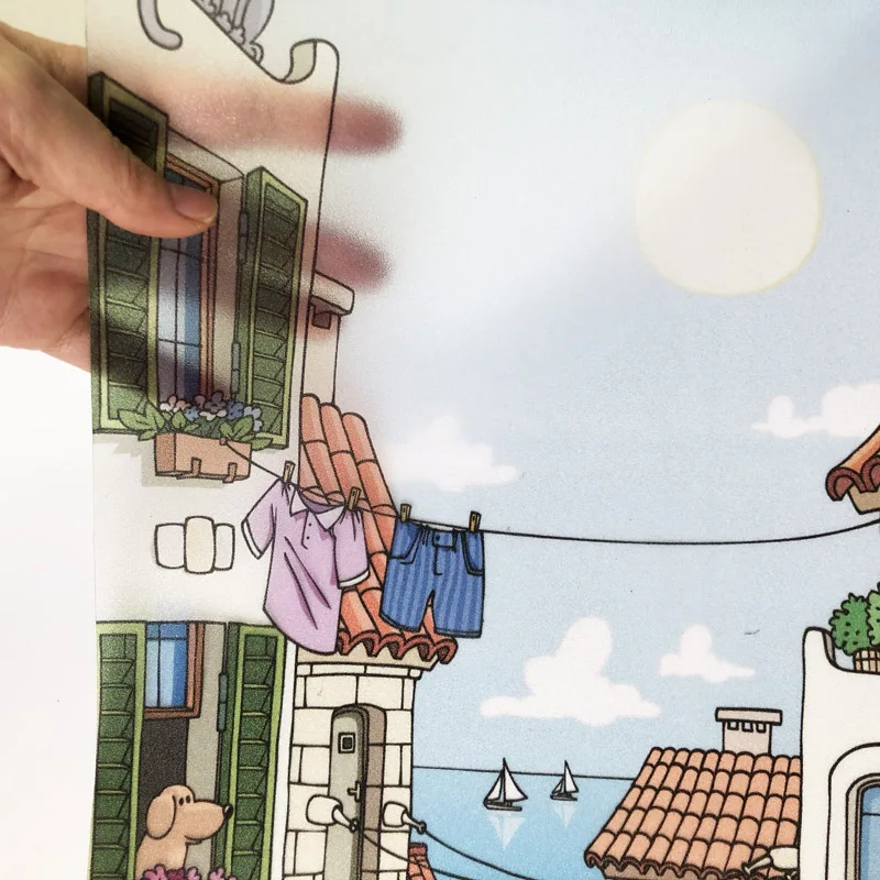 Наклейка на стекло водостойкая Электростатическая для зоомагазина ванной