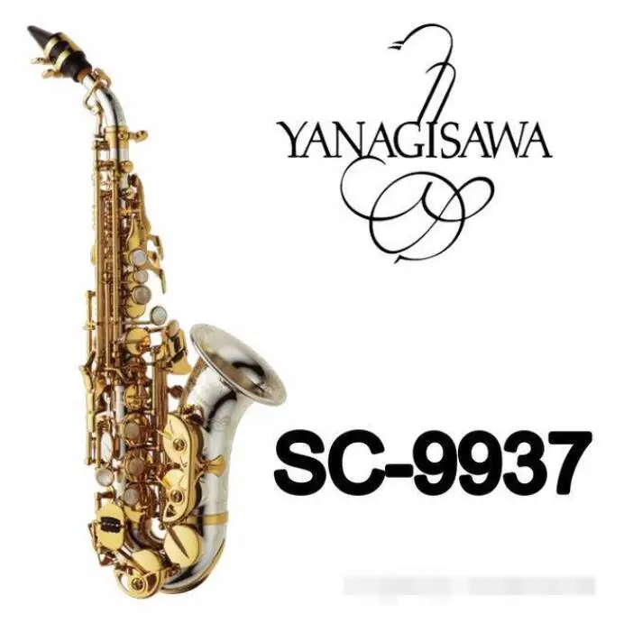 

New YANAGISAWA SC-9937 Curved Professional Soprano Saxophone Nickel Brass Sax Mouthpiece Patches Pads Reeds Bend Neck Gift