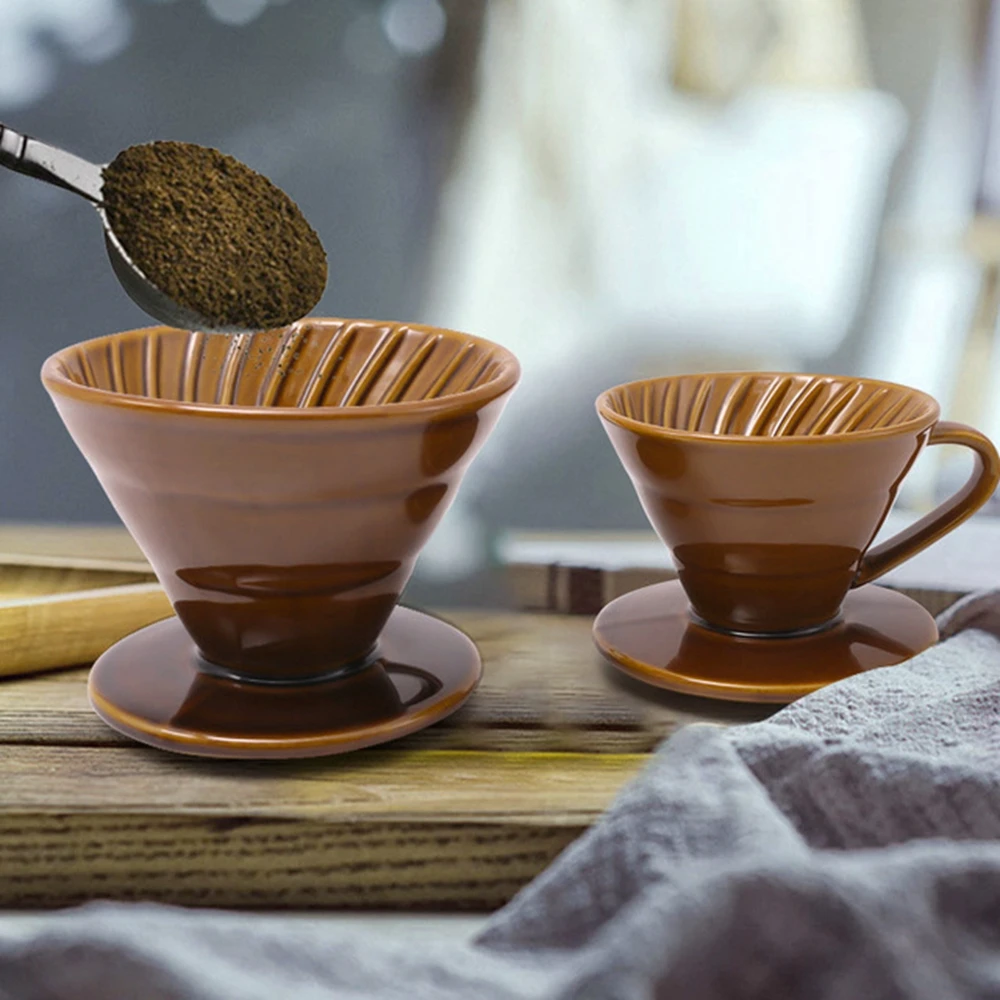 V60 кофе капельного фильтра чашка керамическая капельница семь цветов