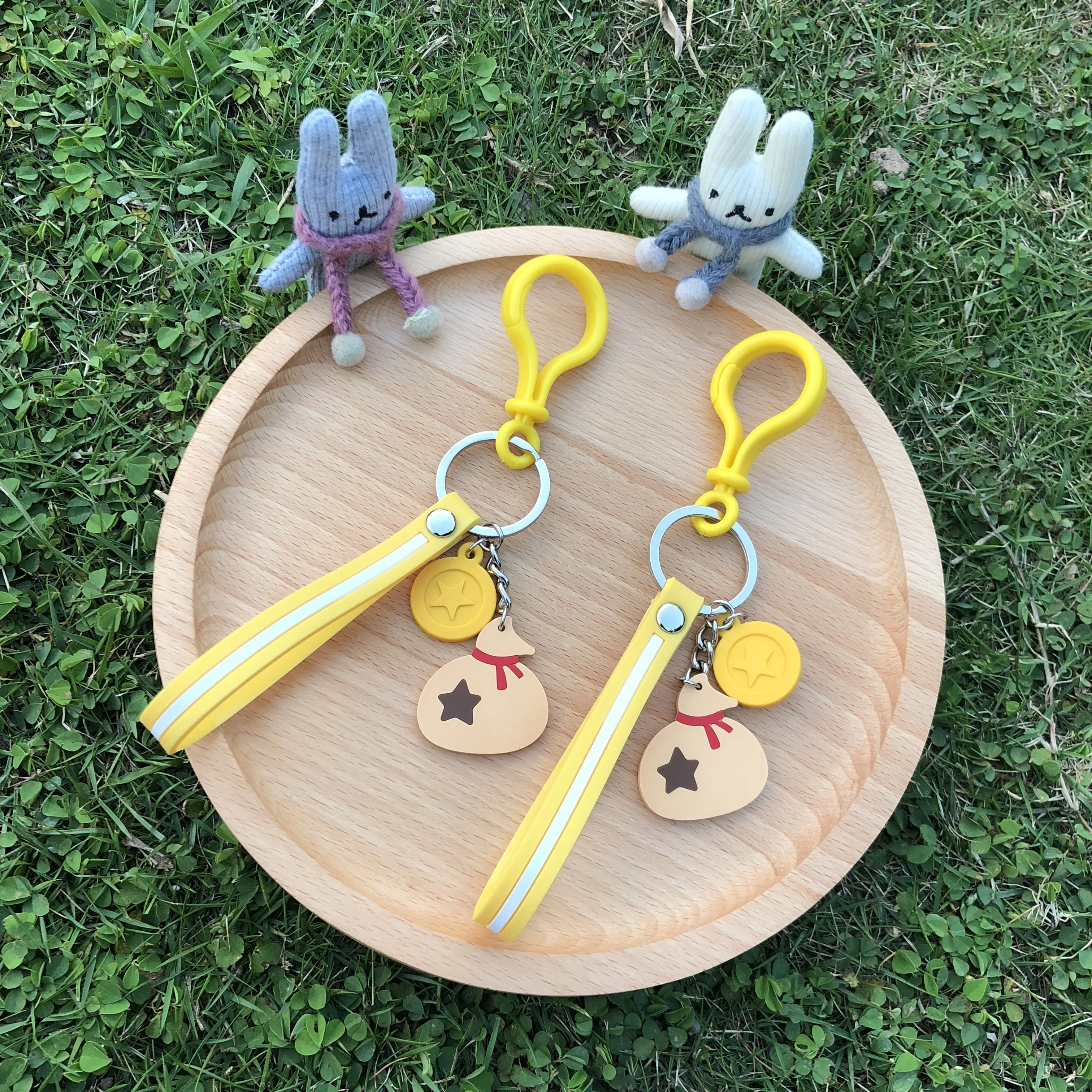 Новинка 2019 модный брелок для ключей с милым животным героями мультфильмов