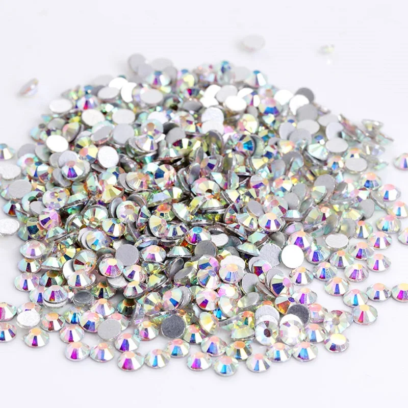 

1440Pc/Bag SS04 1.6mm All Color Glass Rhinestones Flatback Non Hotfix Super Glitter Bulk Nail Supplies 3D Glass Beads Pixie Nail