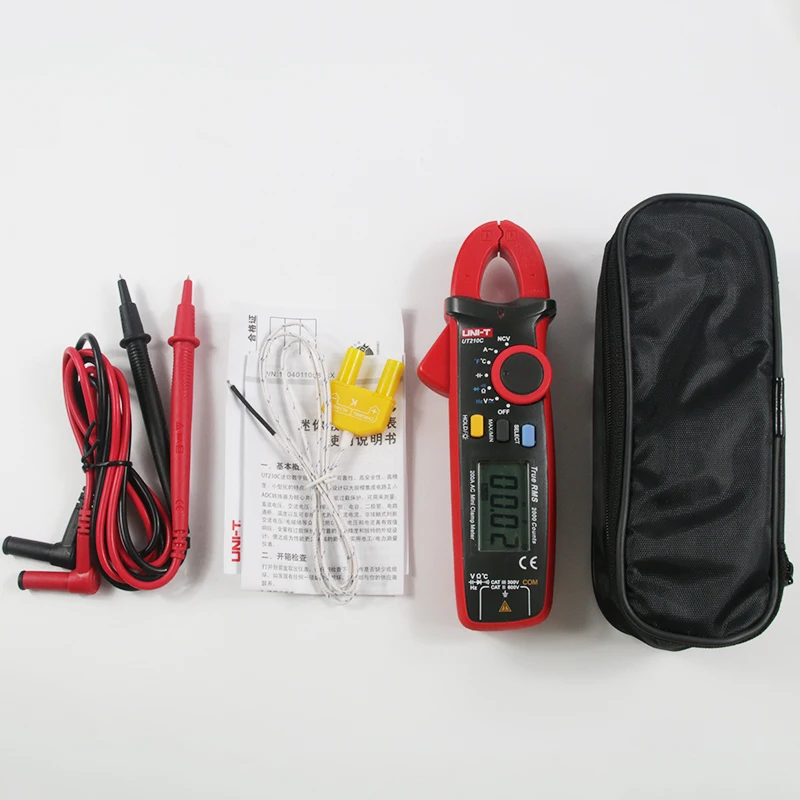 UNI T UT210A UT210B UT210C UT210D UT210E мини Цифровые токовые клещи RMS Авто Диапазон VFC постоянной