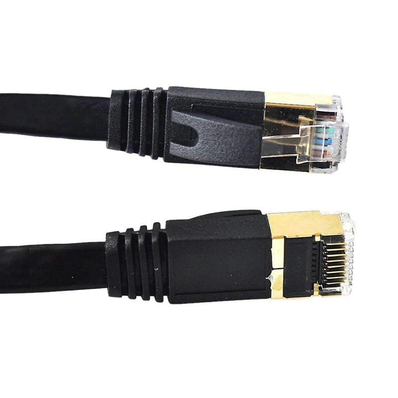 Плоский Ethernet-Кабель CAT7 RJ45 Lan сетевой коммутационный шнур для компьютерного
