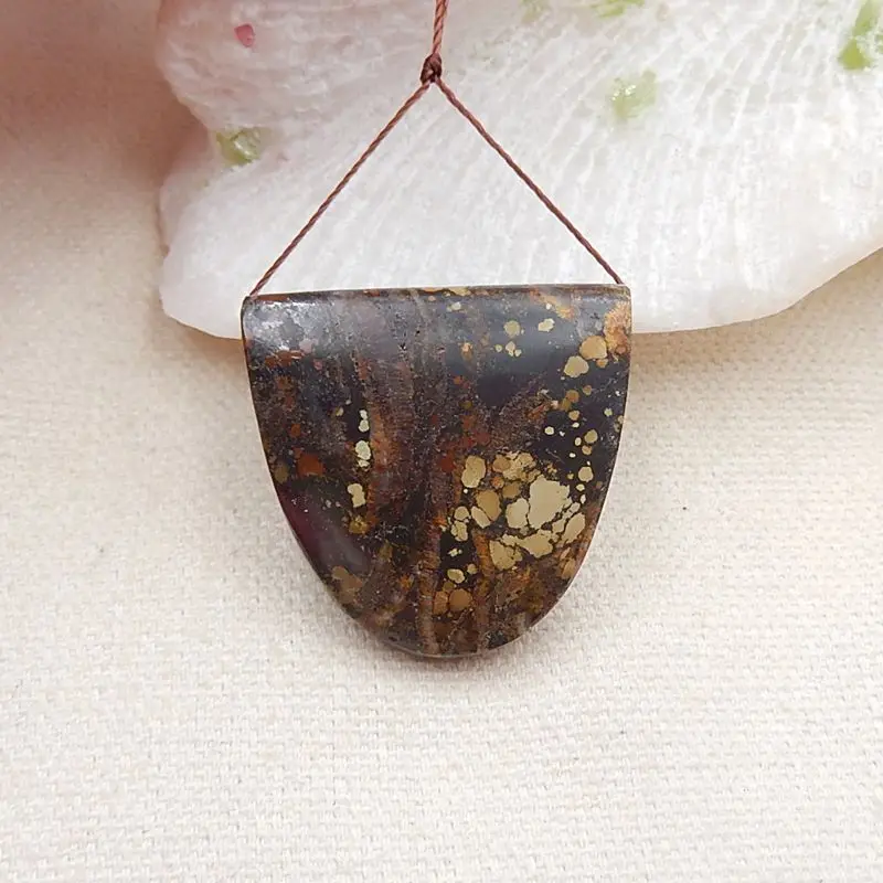 Sale 1Pcs Precious Natural Turquoise Pendant Bead 30x30x11mm 17g