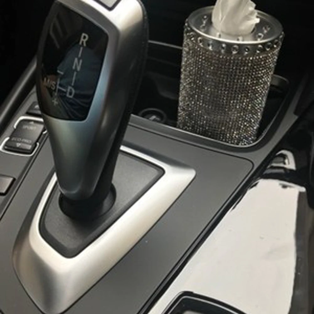 Блестящая черная автомобильная коробка для салфеток чехол подставка чашки дома