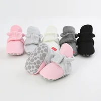 newborn boy girl baby new star socks boot shoes star toddler first walkers boots cotton soft anti slip warm infant crib shoes
