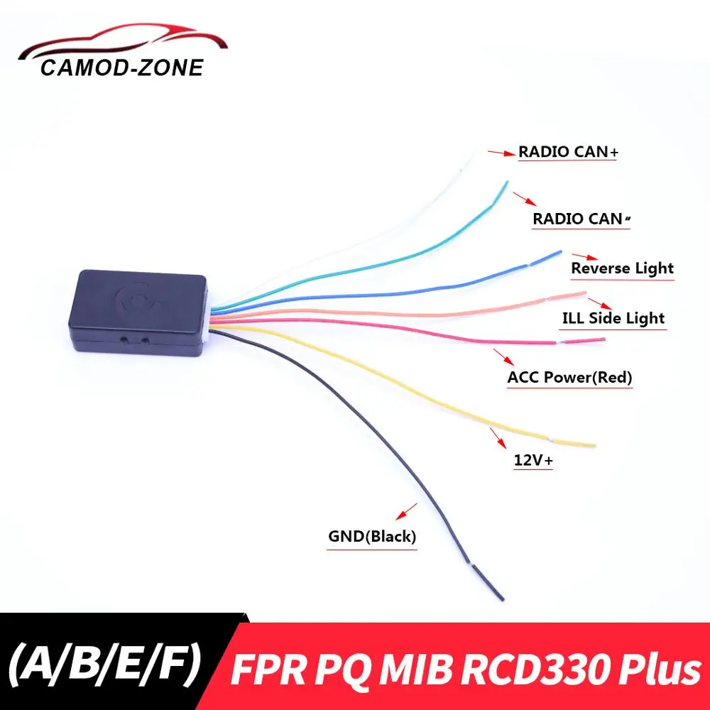 Эмулятор эмулятора для VW Golf Jetta MK5 MK6 Passat Touran эмулятор PQ MIB RCD330 Plus 187A/B/E/F|Кабели