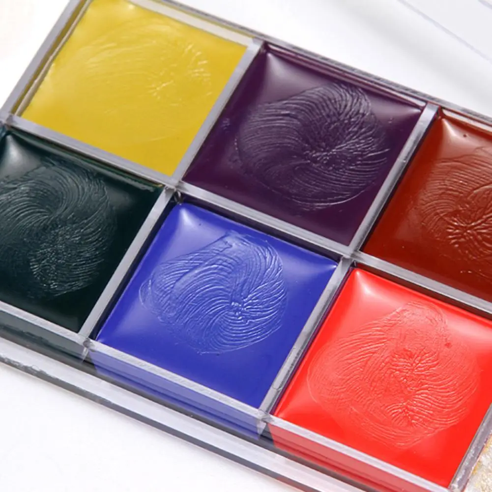 Набор для рисования маслом на лице теле 12 цветов|Временные тату| |