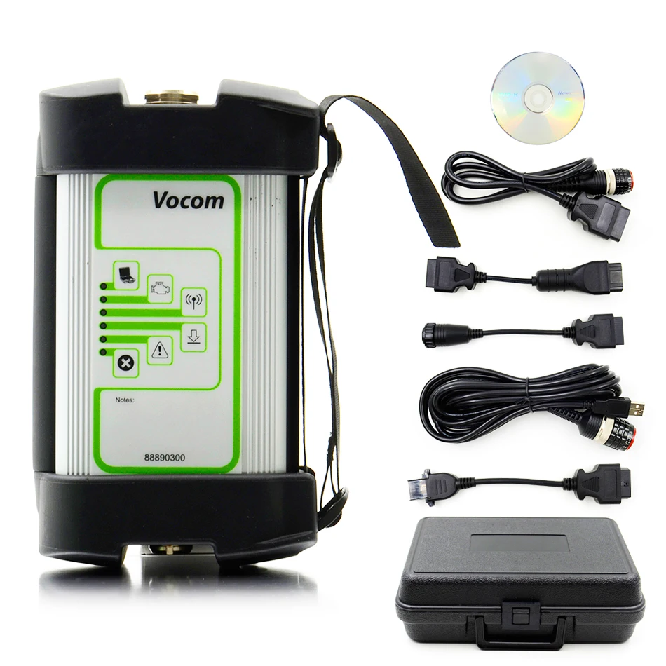 Round vocom 88890300 Vocom интерфейс грузовик диагностический инструмент для Vo-lvo Vocom USB версия квадратный круглый интерфейс - Цвет: Round vocom