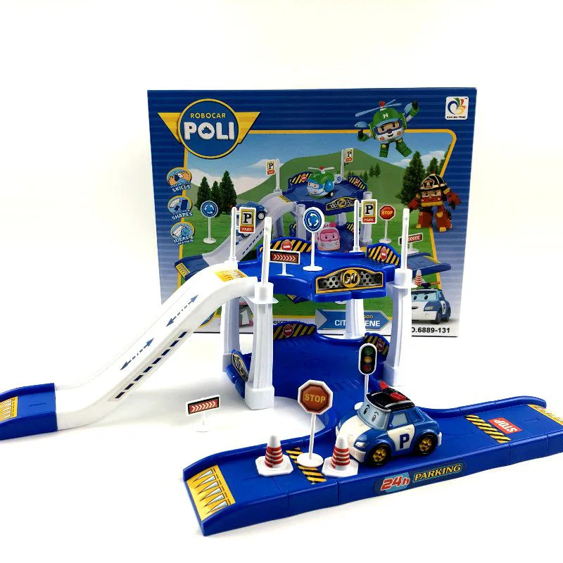 Корейская игрушка робот Робокар Поли пластиковая литой машинка для парковки