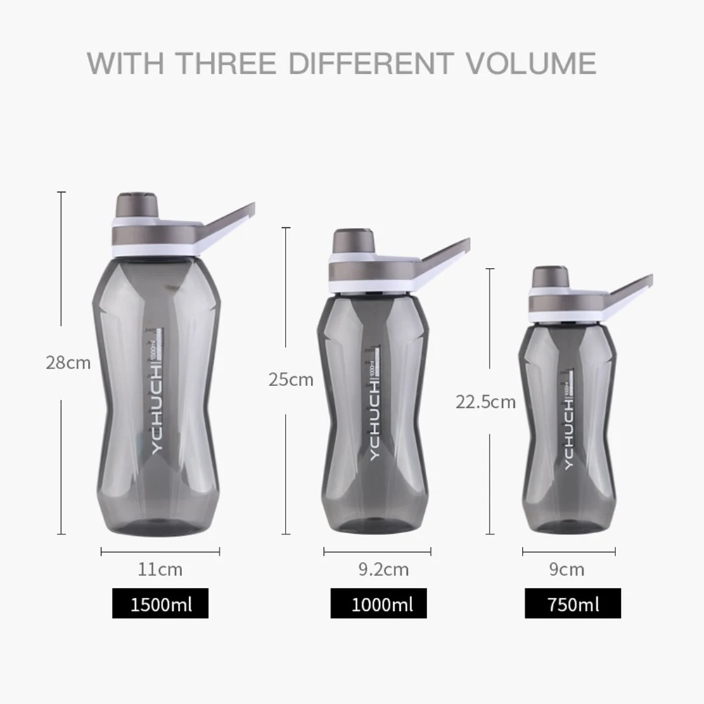 

Leak-proof Sports Water Bottle Portable 750 ml Large Capacity Food-Grade Flip Top Water Bottle