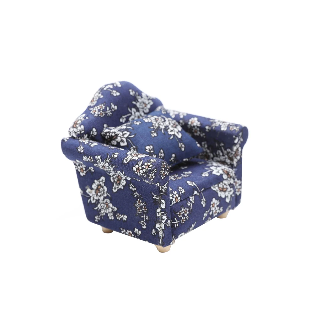 

1:12 Ornament Gift Miniatures Furniture Home Decor Living Room Classical Handmade Imitation Kids Toy DIY Doll House Sofa Craft