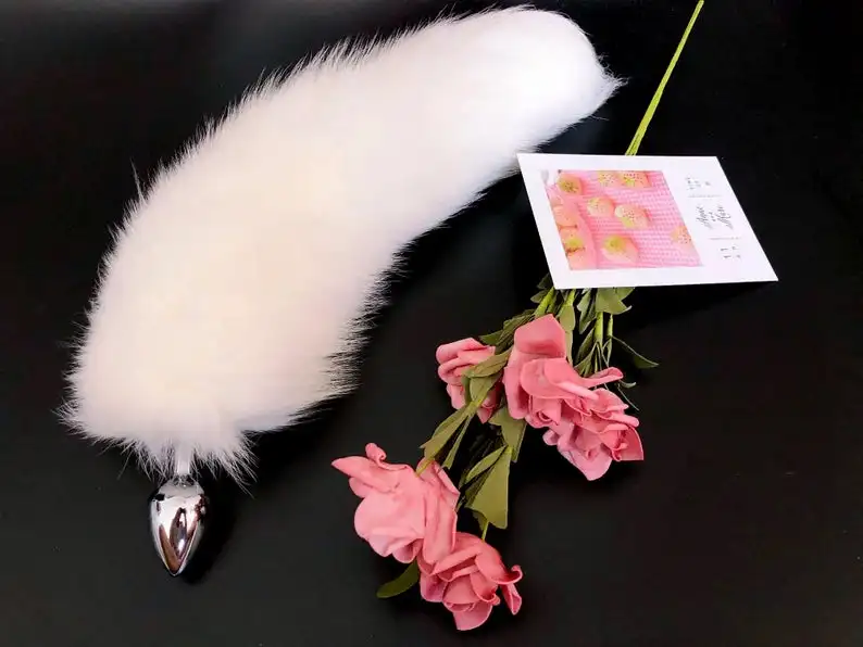 Анальная пробка Handcruft с лимитированным дополнением игрушка ручной работы лисьим