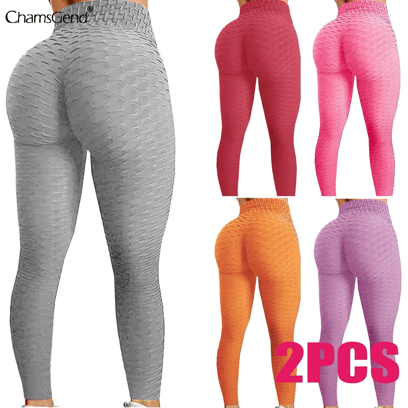 

2pcs Women High Waist Yoga Pants High Stretchy Seamless Skinny Exercise Leggings Woman Comfotable Long Trousers Drop Shipping