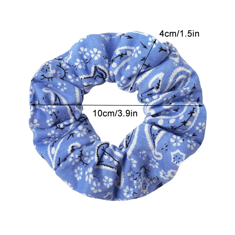

Coloful Plaid Scrunchie Elastic Hair Rubber Bands for Women Girl Holiday Headwear Bohemia Ponytail Hair Accessories