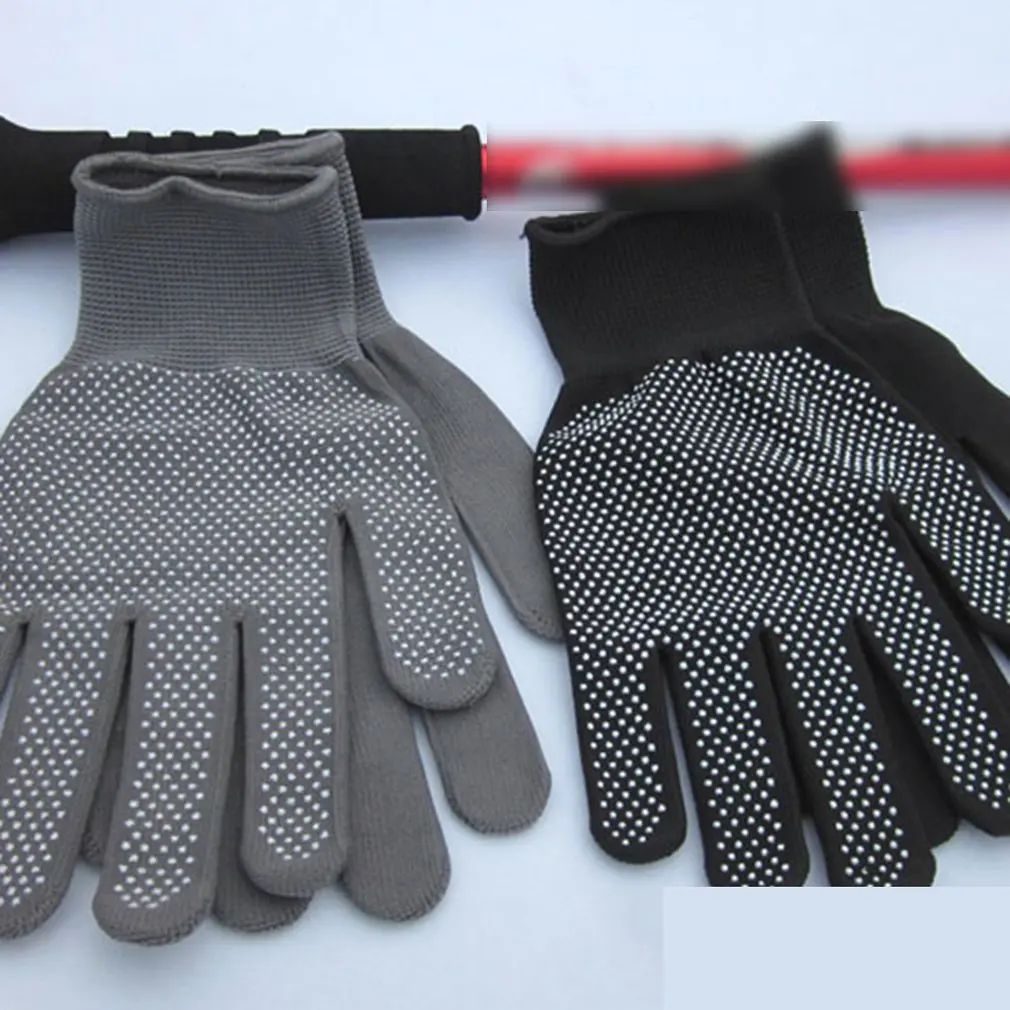 

High Temperature Heat Resistant BBQ Gloves Cotton Silicone Non-Slip Hair Styling Work Gloves Microwave Oven Gloves