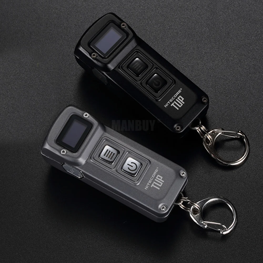 Металлический брелок NITECORE TUP 1000 люмен из нержавеющей стали светодиодный дисплей