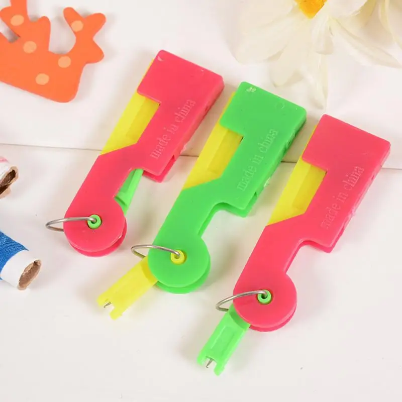 

10PC Needle Threader Automatic Sewing Tool Elderly Guide Easy Use Random Color Convenient Durable Practical Portable Easy Useful