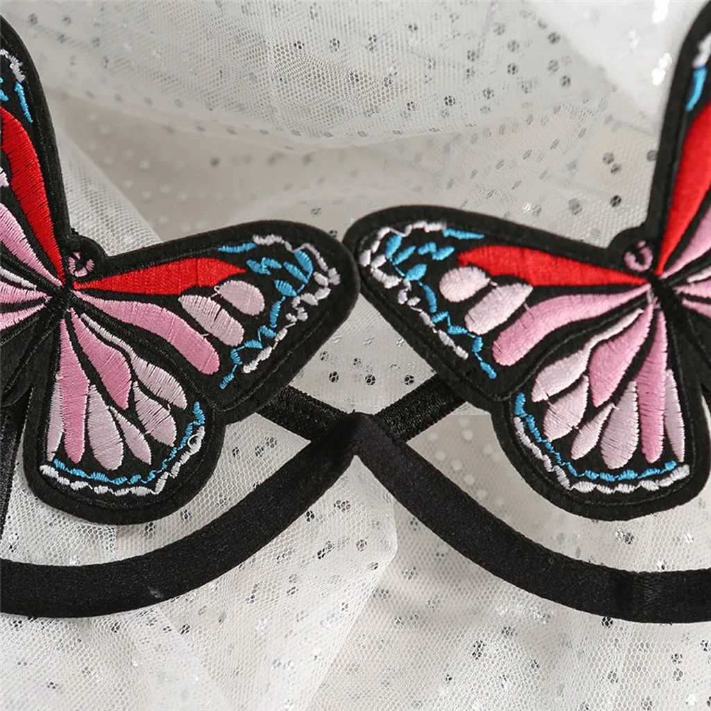 

Sexy Butterfly Cut Out Bra Lingerie Set Women Erotic Hot Lenceria Sensual Mujer Seamless Underwear Set Fashion Ladies Brief Sets