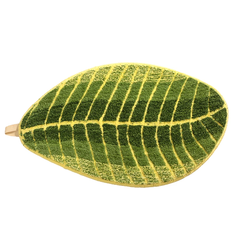 

Banana Leaf Bath Mat Super Soft Absorbent Bath Carpet Anti-slip Floor Mat Door Entrance Decorative Door Mat Kitchen Mat