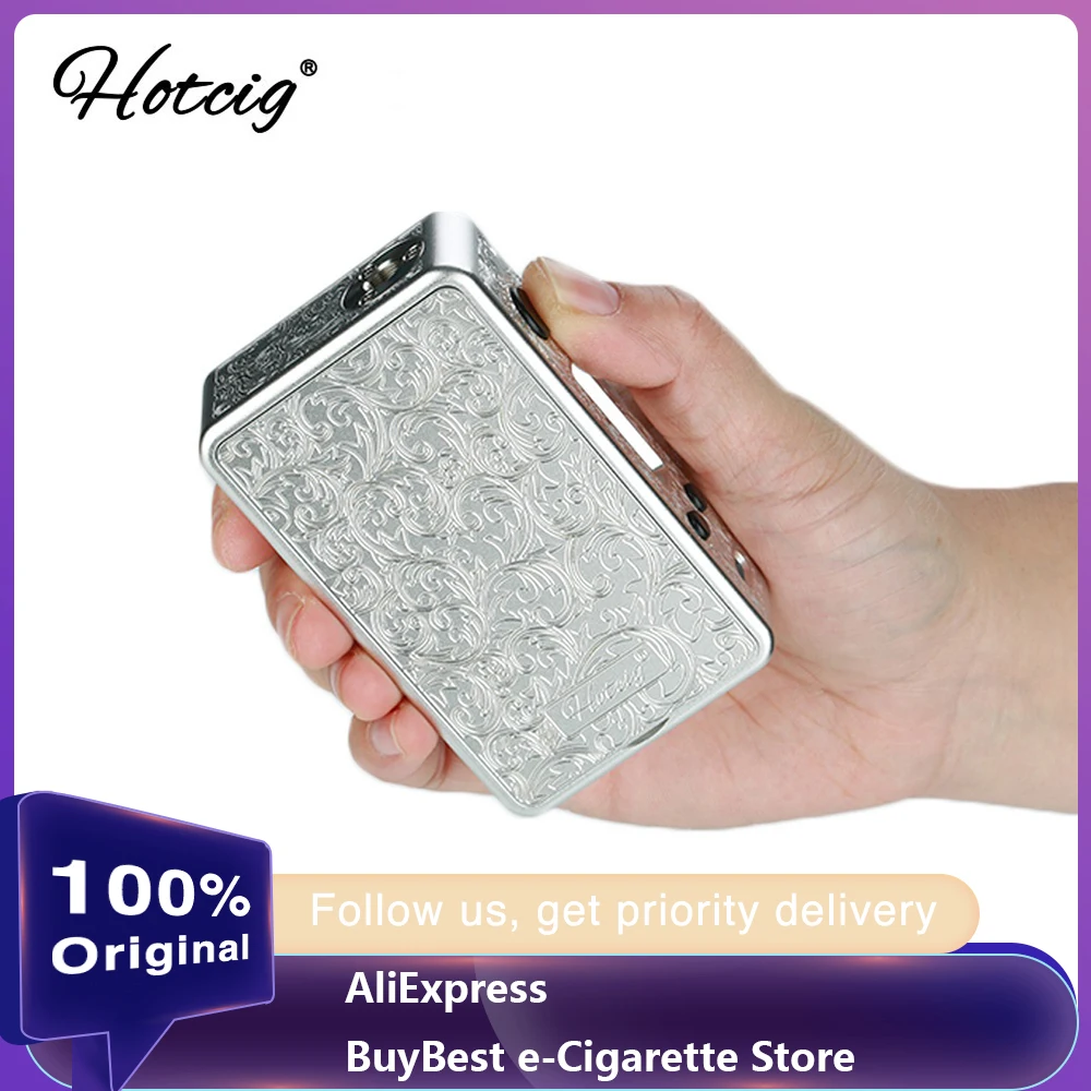 Hotcig R150S TC бокс мод с 0,96 дюймовым красочным экраном и водонепроницаемым HM чипом и магнитными панелями Vape мод VS Drag 2