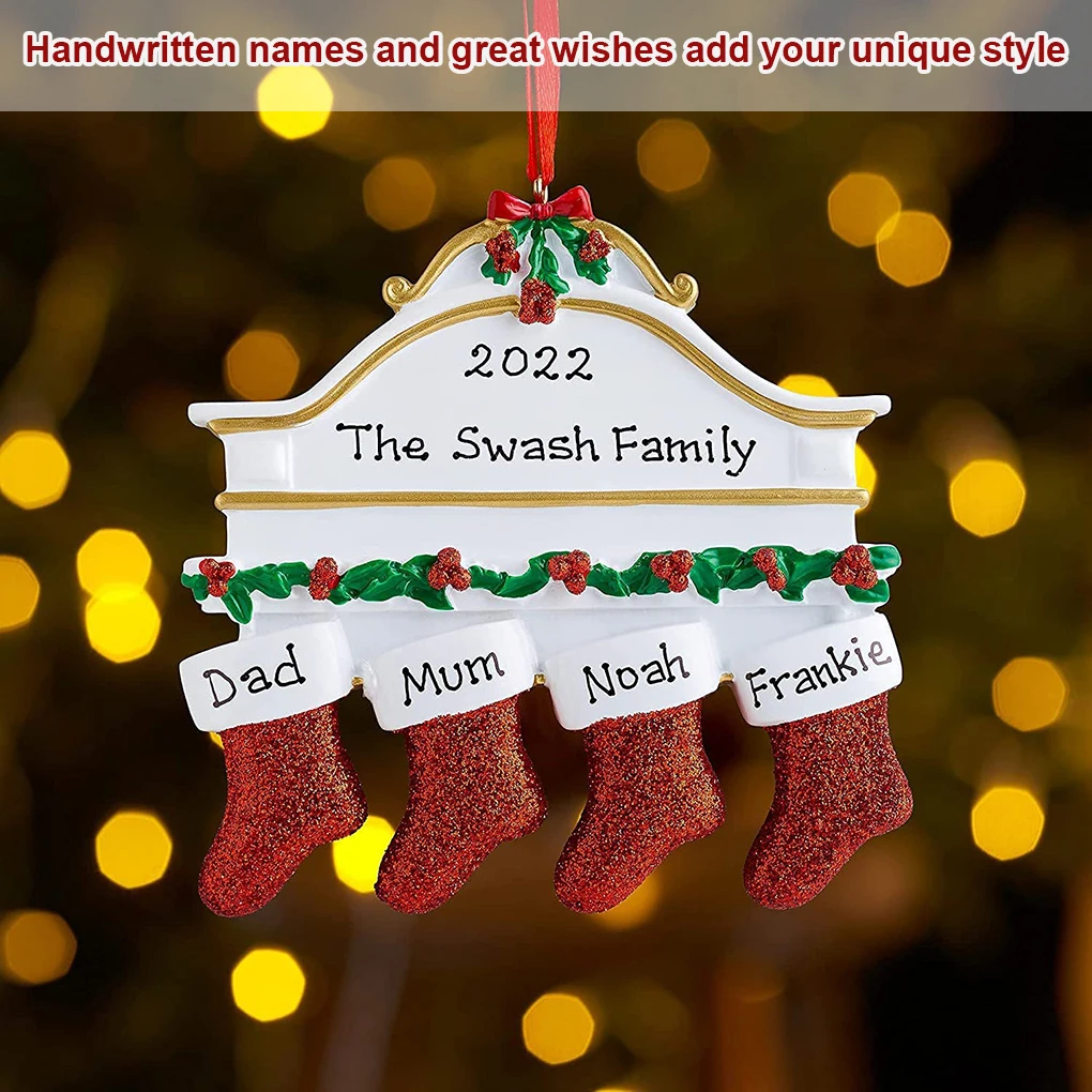 

Cute Stocking Christmas Tree Hanging Ornament Xmas Party Stocking Pendant Decor Holiday New Year 2022 Gift