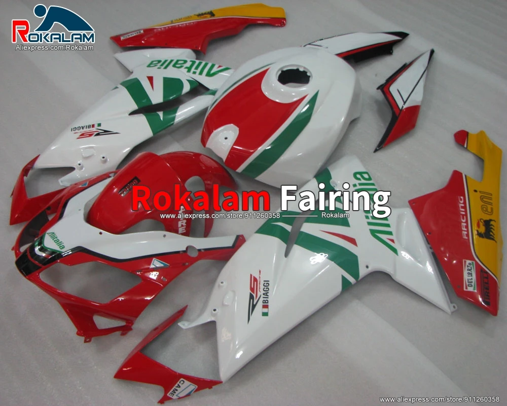 

For Aprilia RS125 2006 2007 2008 2009 2010 2011 Multicolor Aftermarket Motorcycle Fairing Shells (Injection Molding)