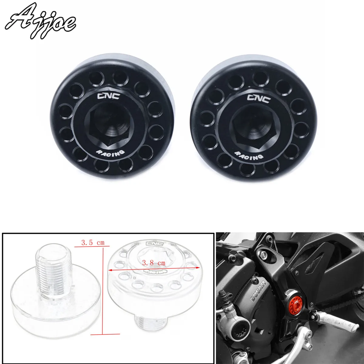 Мотоциклетные задние комплекты комплект центральных болтов для Ducati Monster821 Monster 1200 1200S 1200R Supersport 939|Накладки и